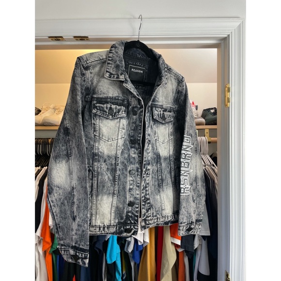 Reason Printed Jean Jacket - Picture 2 of 5